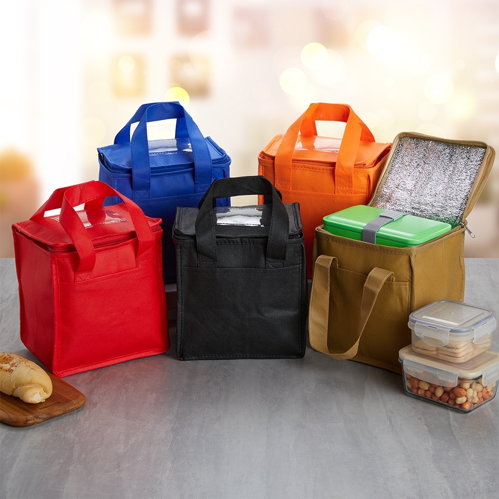 Bolsa Térmica de TNT 7 Litros Personalizada com Bolso Frontal