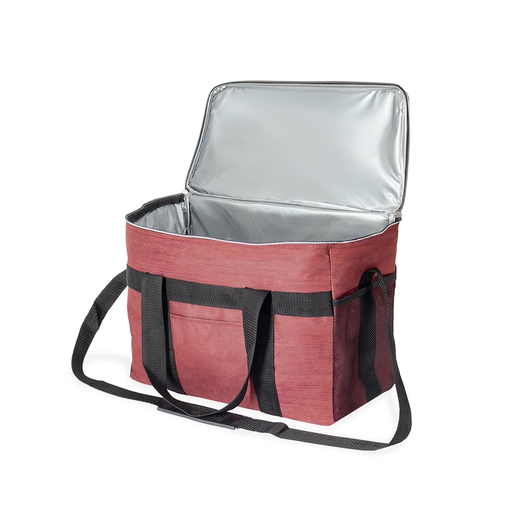 Bolsa Térmica em Poliéster Oxford 300D 31 Litros com Bolso Frontal