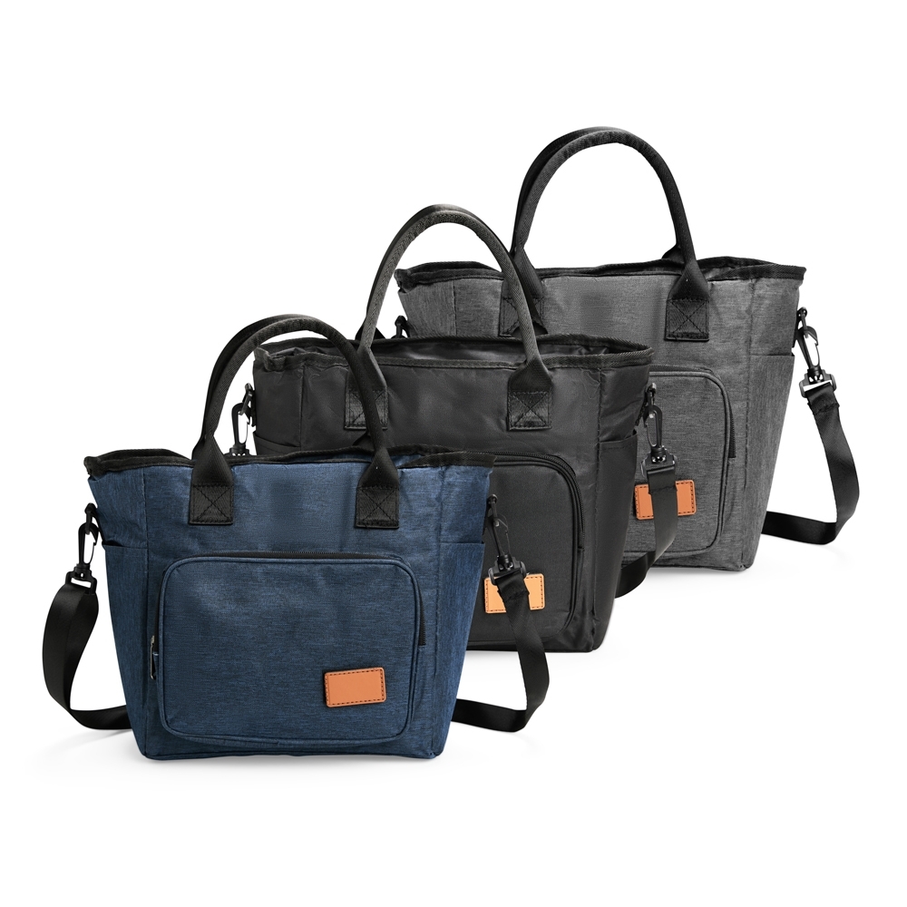 Bolsa térmica Personalizada 10 litros em Oxford 300D catiônico resistente à água com revestimento antivazamento em PEVA e alça transversal regulável