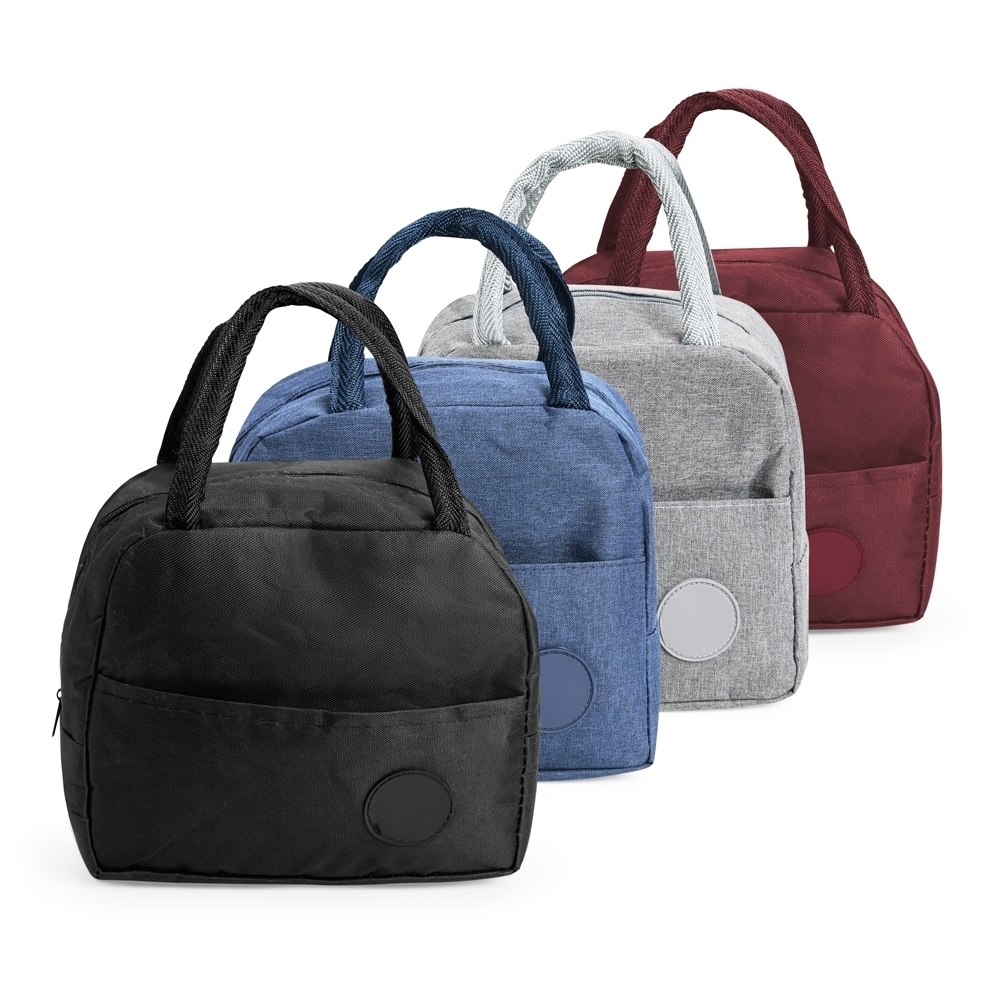 Bolsa térmica Personalizada 6 litros em poliéster resistente à água com revestimento em alumínio e alças em nylon