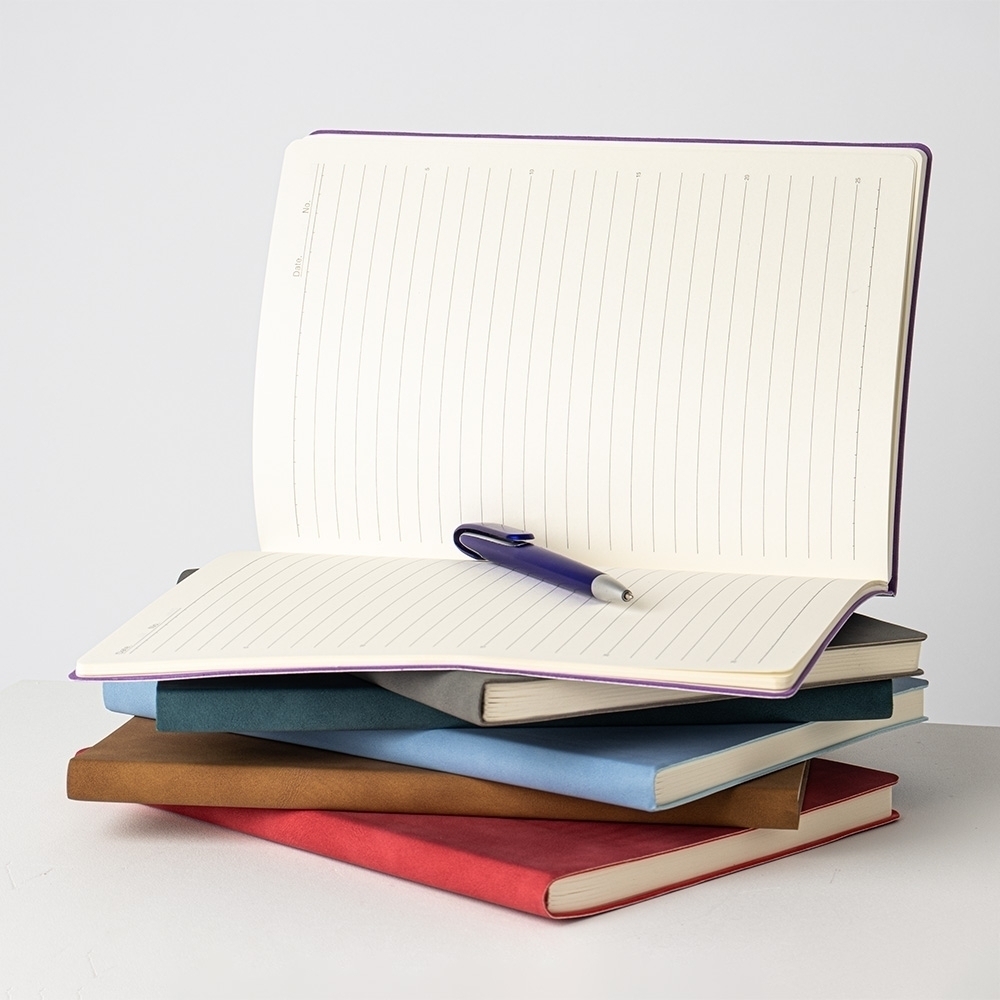 Caderneta B5 em PU Personalizada 25,1 x 17,6 cm – 120 Folhas