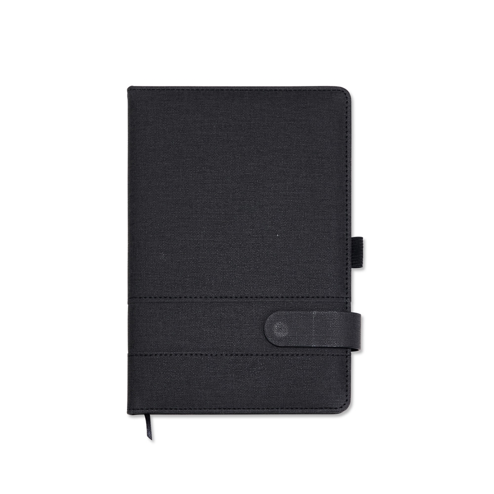Caderneta em PU Personalizada com Fechamento Magnético 21,2 x 14,4 cm – 94 Folhas