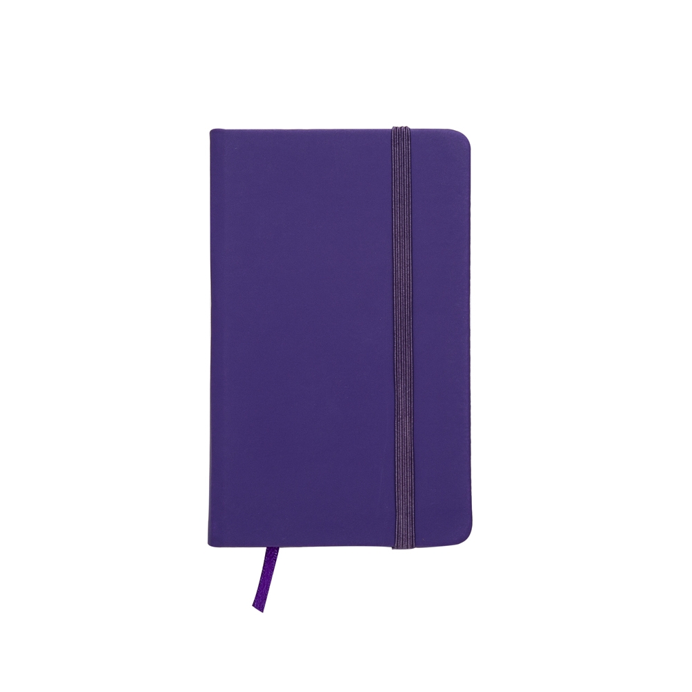 Caderneta Emborrachada Personalizada com Elástico 12,8 x 7,7 cm