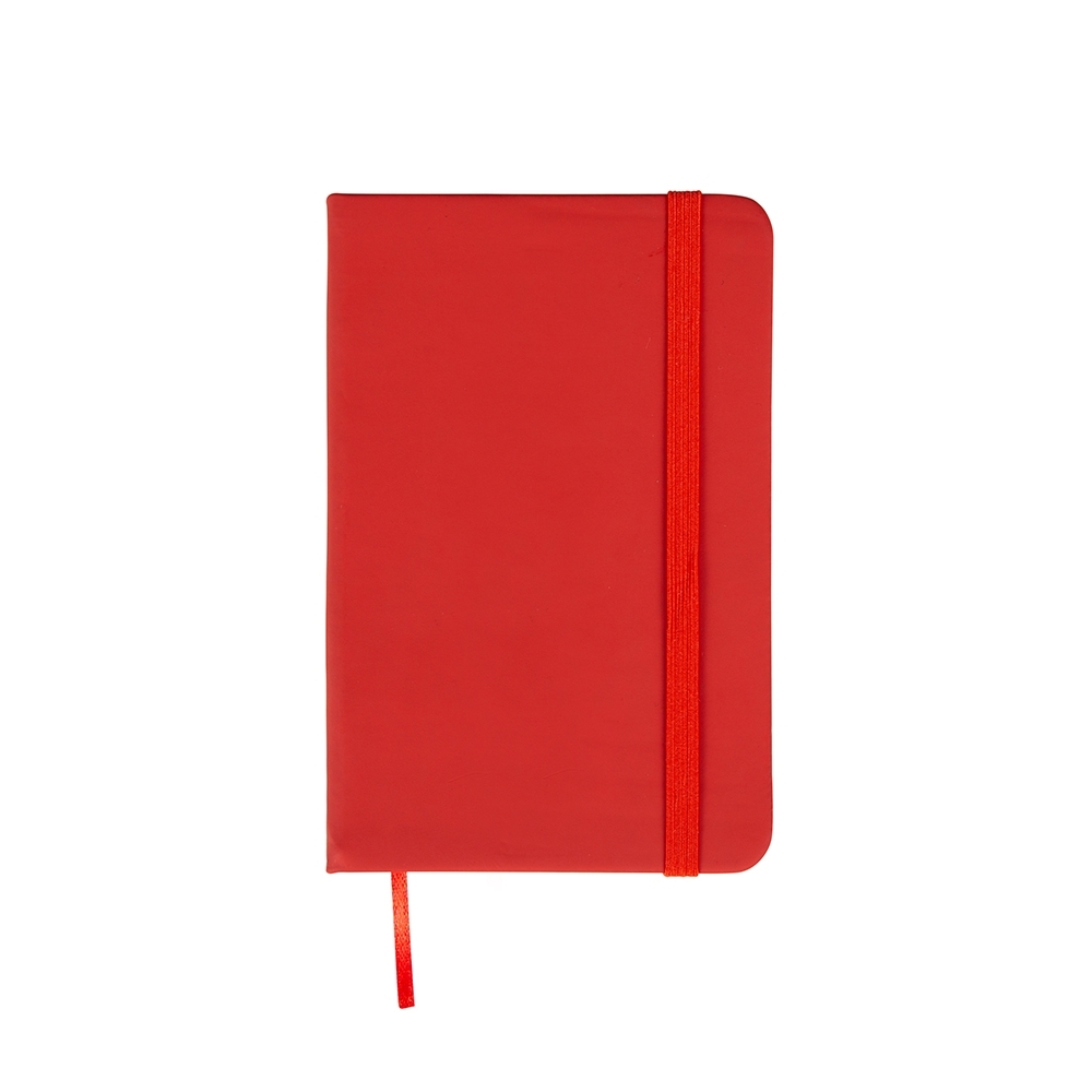 Caderneta Emborrachada Personalizada com Elástico 8,8 x 14,1 cm – 80 Folhas