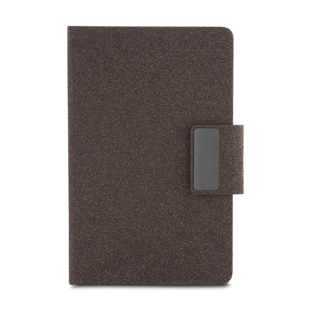 Caderno de Anotações Personalizado em PU com Fibra de Chá ou Café – Brindes Personalizados