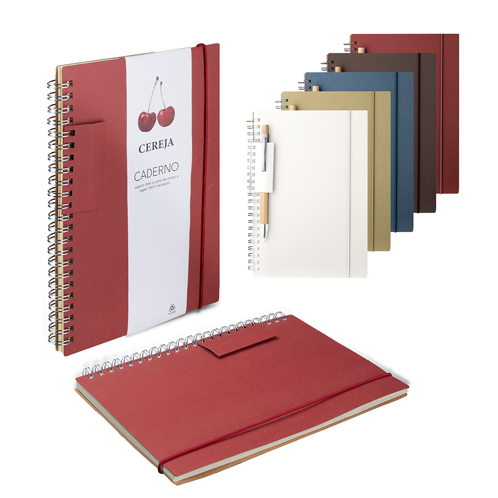 Caderno Ecológico Personalizado 21x15cm com Capa Reciclada