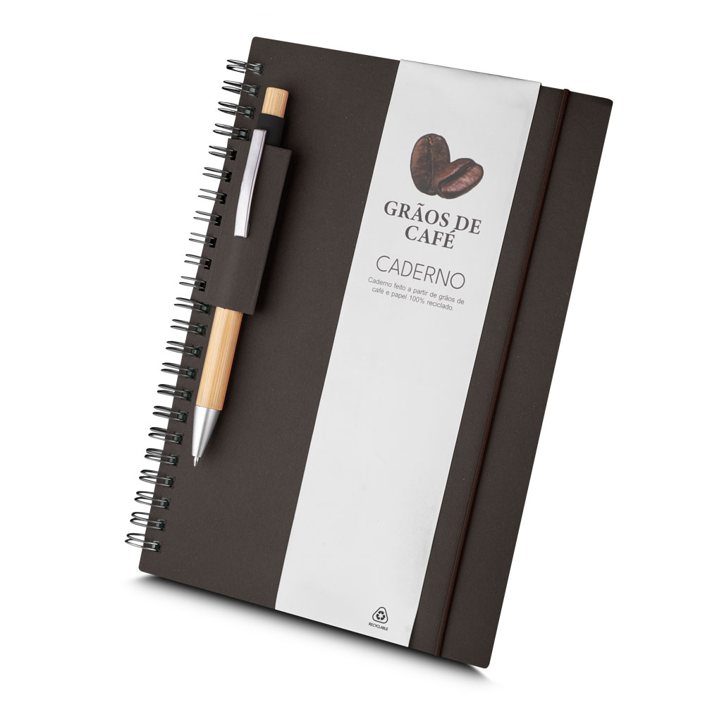 Caderno Ecológico Personalizado 21x15cm com Capa Reciclada