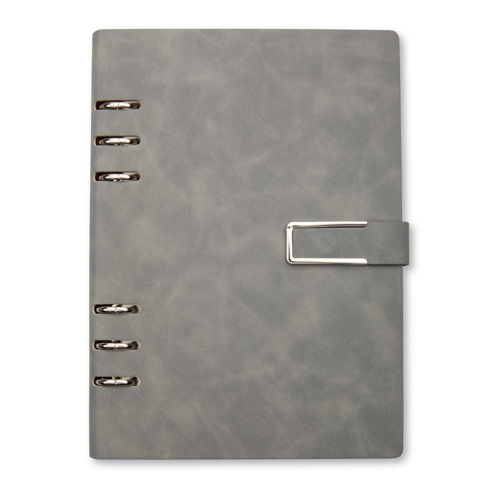 Caderno Fichário em PU Personalizado A5 com Fecho Imantado 22,9 x 16,5 cm – 119 Folhas