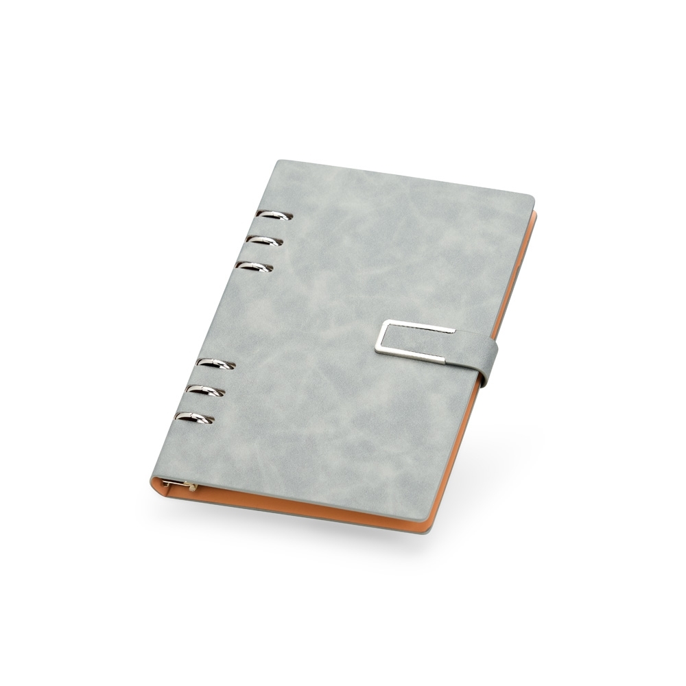Caderno Fichário em PU Personalizado A5 com Fecho Imantado 22,9 x 16,5 cm – 119 Folhas