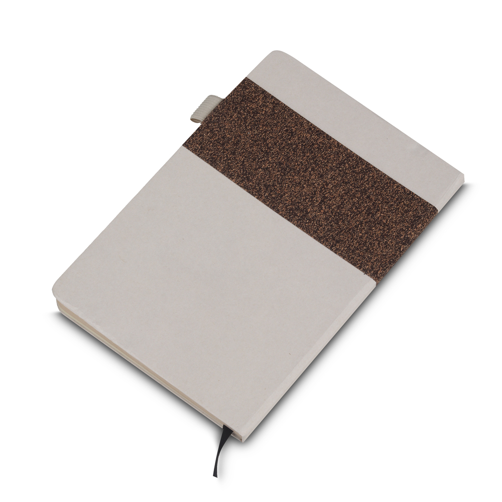 Caderno Personalizado com Fibra de Cana, Café e PU