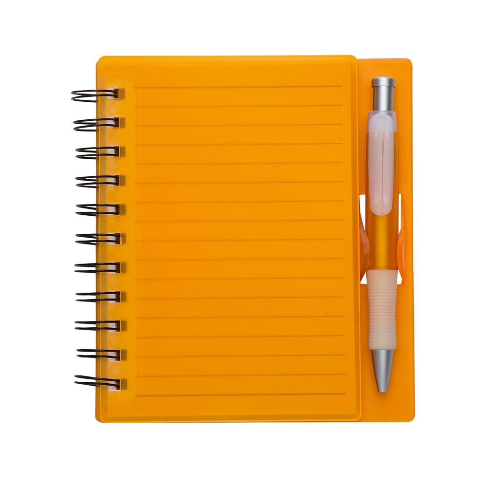 Caderno Plástico com Caneta