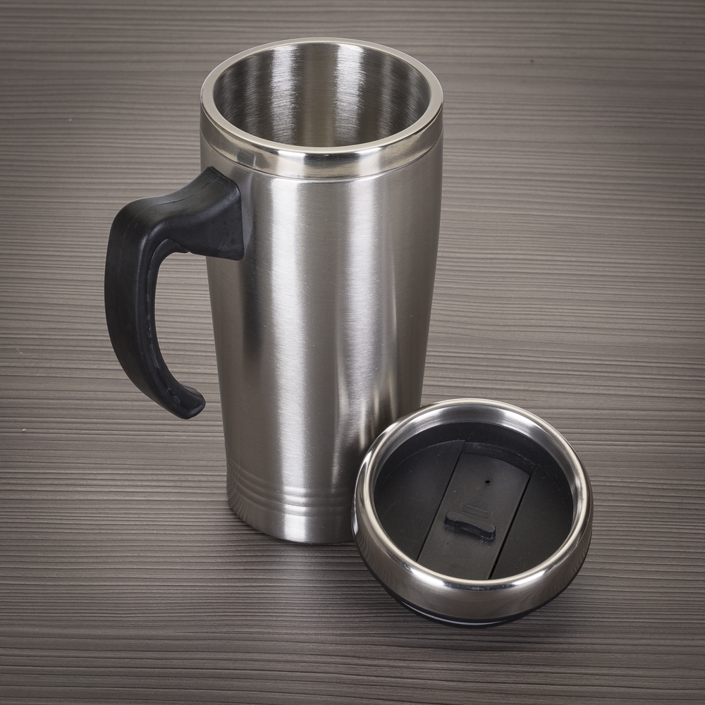 Caneca Inox 450ml com Pegador Personalizada