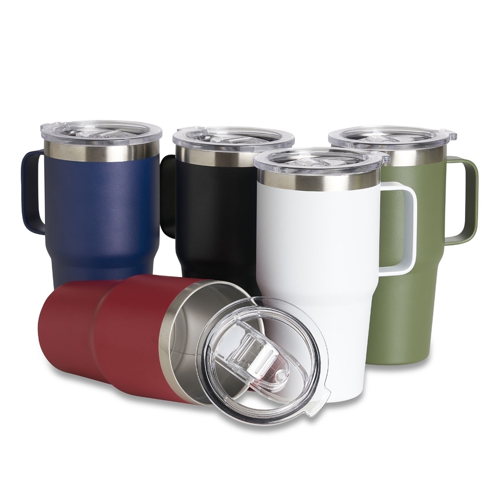 Caneca Térmica de Inox 700ml com Pegador Plástico Personalizada