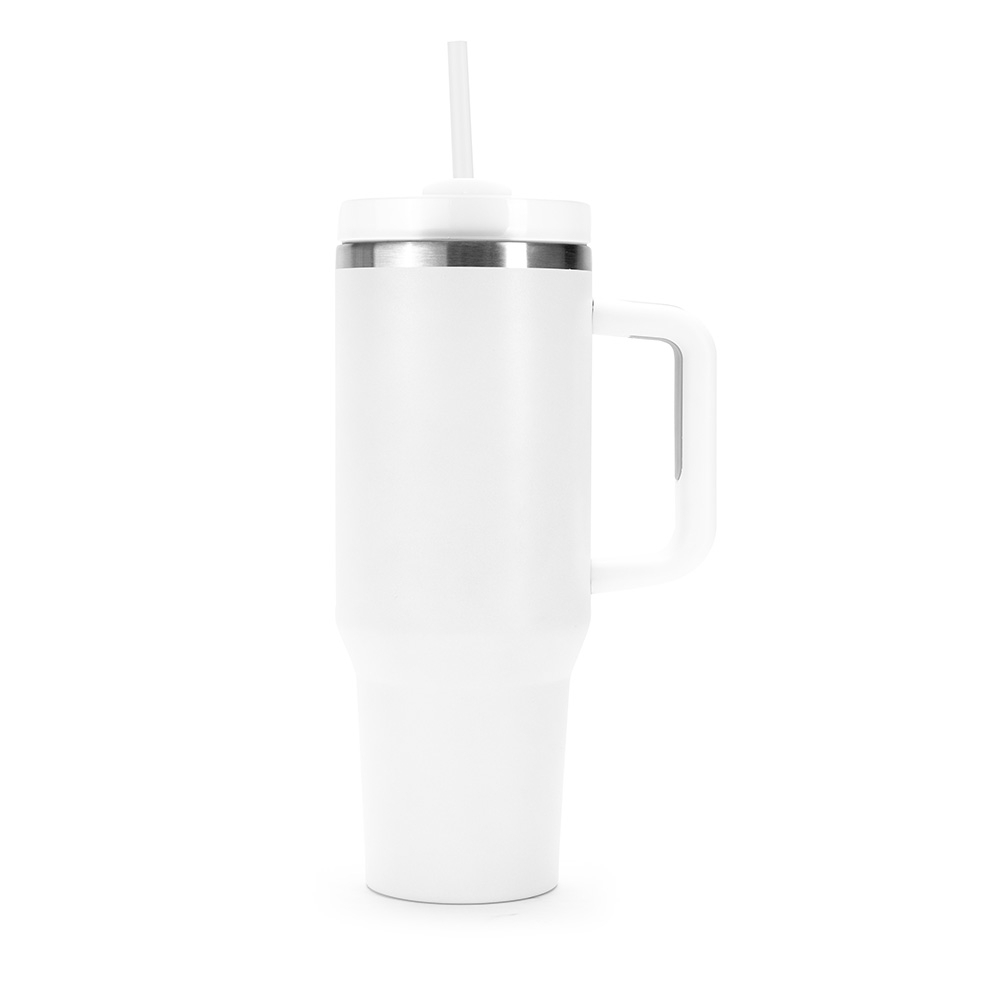 Caneca Térmica em Inox 1,2L com Canudo Personalizada
