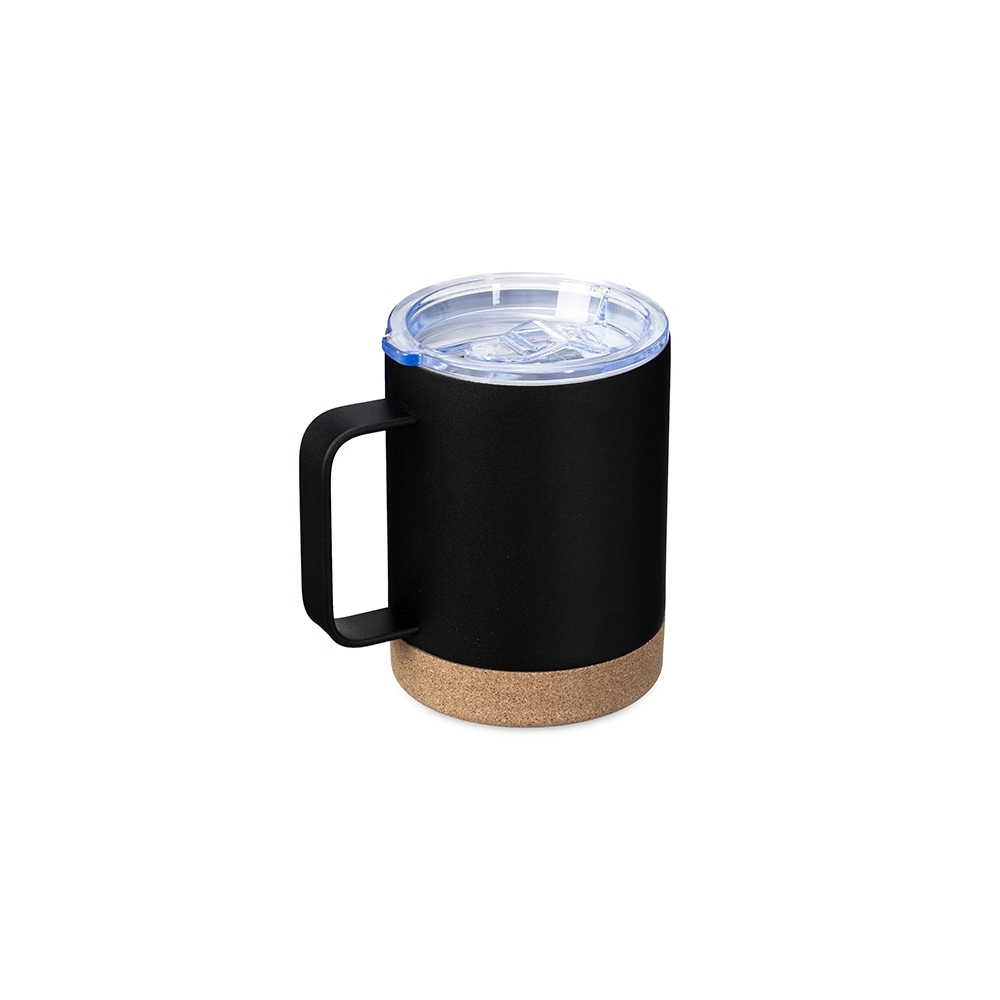 Caneca Térmica em Inox com Fundo em Cortiça 330ml Personalizada
