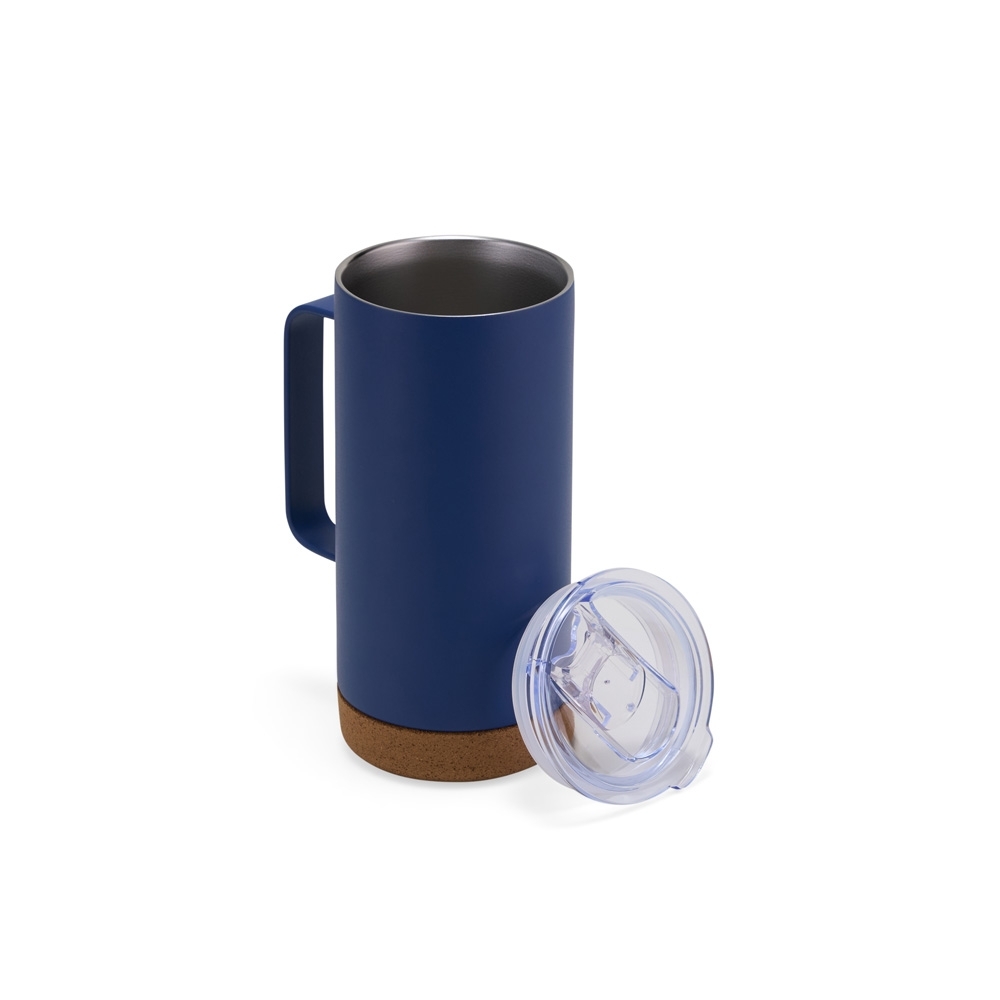 Caneca Térmica Inox com Fundo de Cortiça 500ml Personalizada