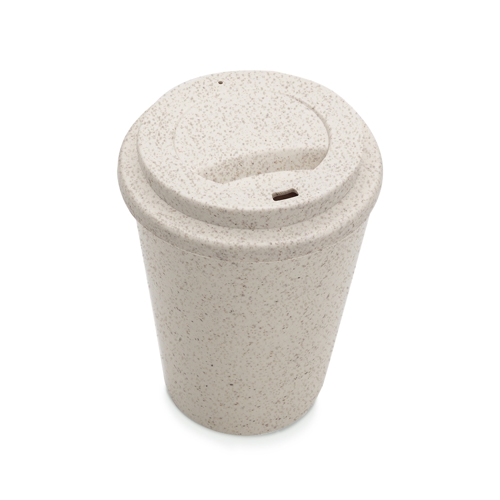 Copo em Fibra de Arroz e Polipropileno 450 ml com Tampa Personalizado
