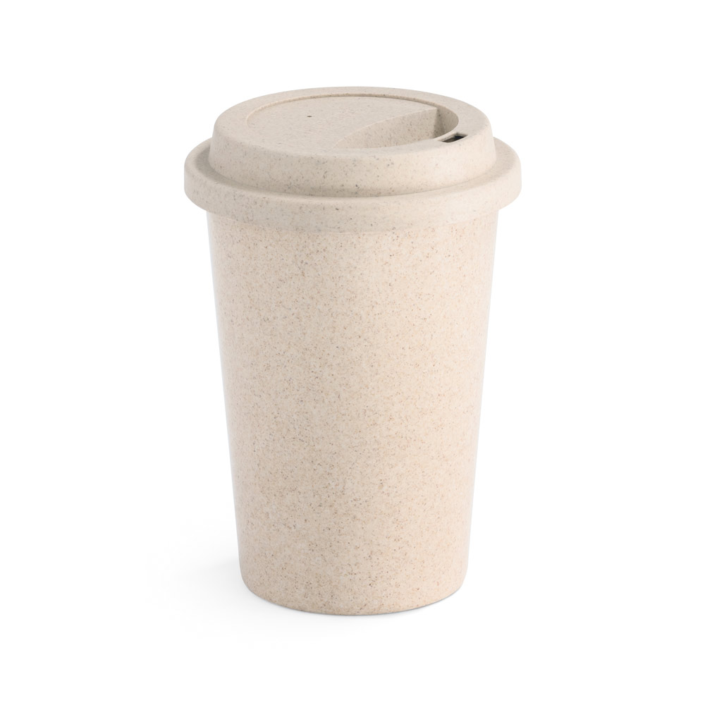 Copo para Viagem 450ml em Fibra de Bambu Personalizado com Tampa