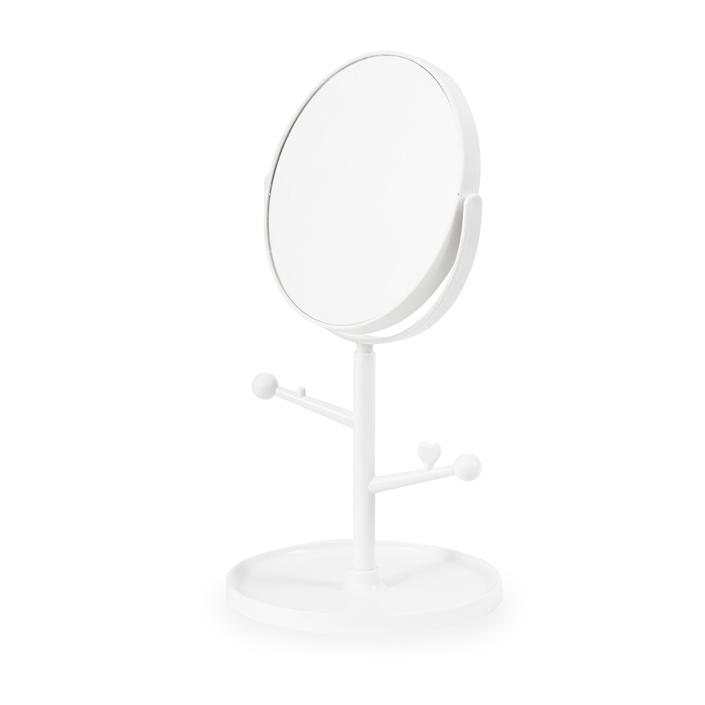 Espelho de Mesa Dupla Face 28,2 x 14,7 cm com Base Organizadora Personalizado