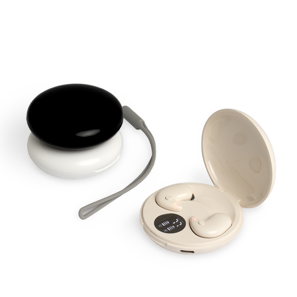 Fone de Ouvido Bluetooth Personalizado com Display de Bateria e Modo Sono