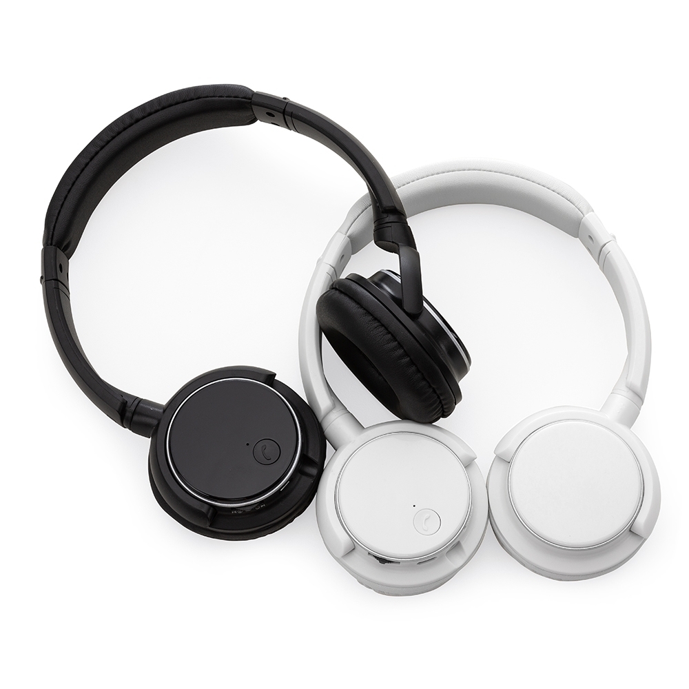Fone de Ouvido Bluetooth Personalizado com Haste Ajustável e Fones Giratórios