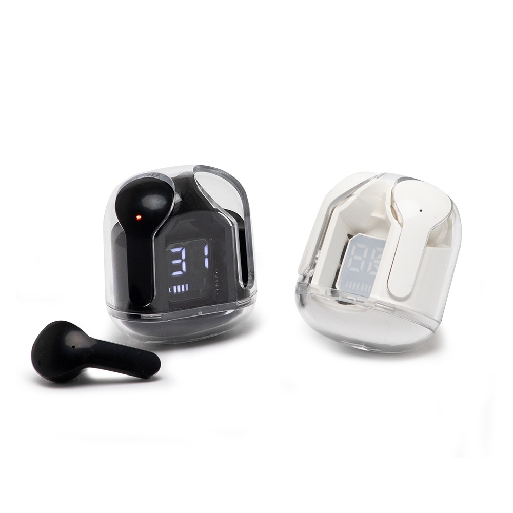 Fone de Ouvido Bluetooth TWS Personalizado à Prova d’Água com Display de Bateria