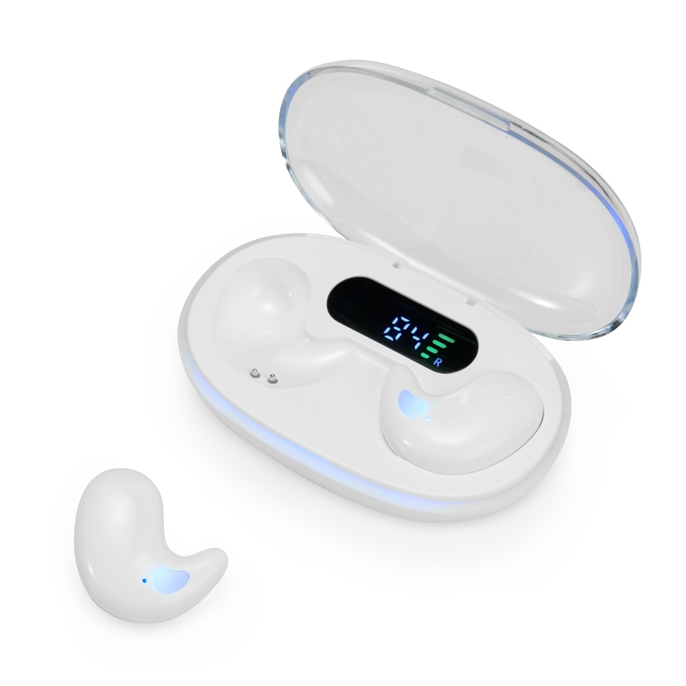 Fones de Ouvido Intra-auriculares Bluetooth 5.3 com Display LED Personalizados