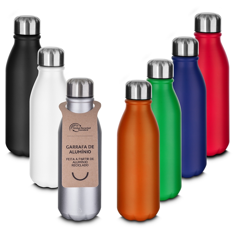 Garrafa Alumínio Reciclado 600ml Personalizada