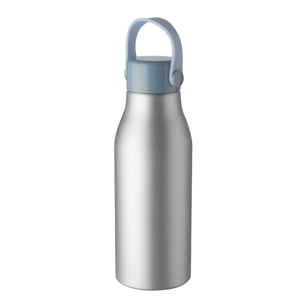 Garrafa de Alumínio 700ml com Tampa Plástica e Alça de Silicone Personalizada