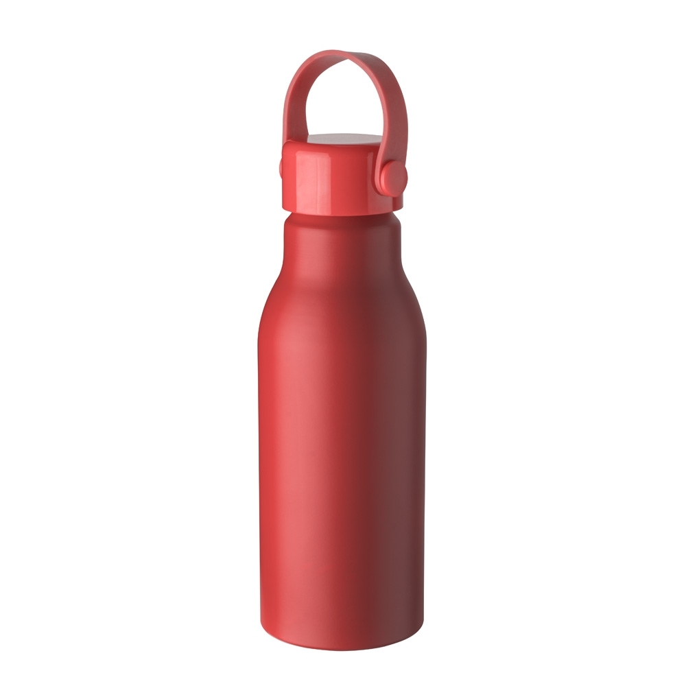 Garrafa de Alumínio 700ml com Tampa Plástica e Alça de Silicone Personalizada