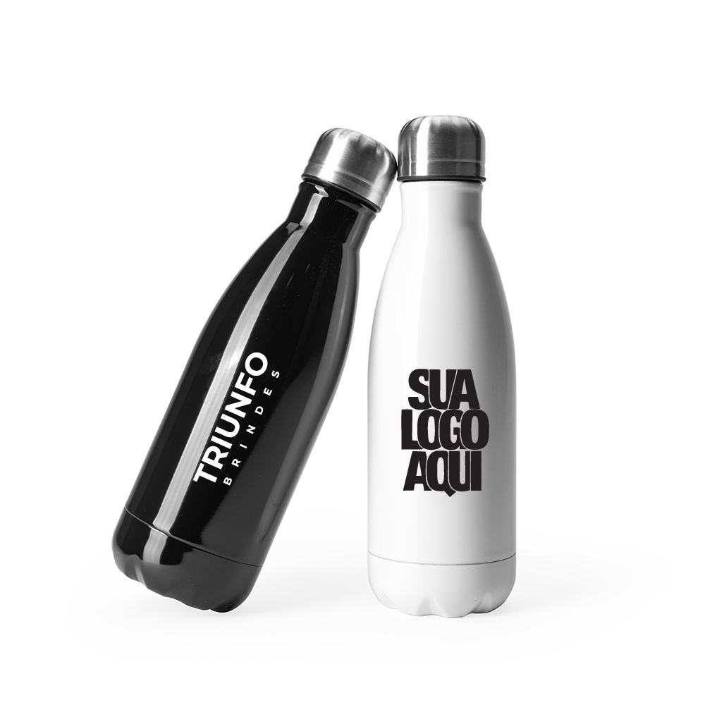 Garrafa Inox 650ml Personalizada com Acabamento Brilhante