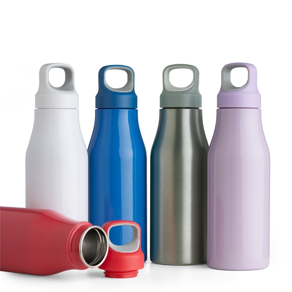 Garrafa Inox 650ml Personalizada com Alça de Transporte