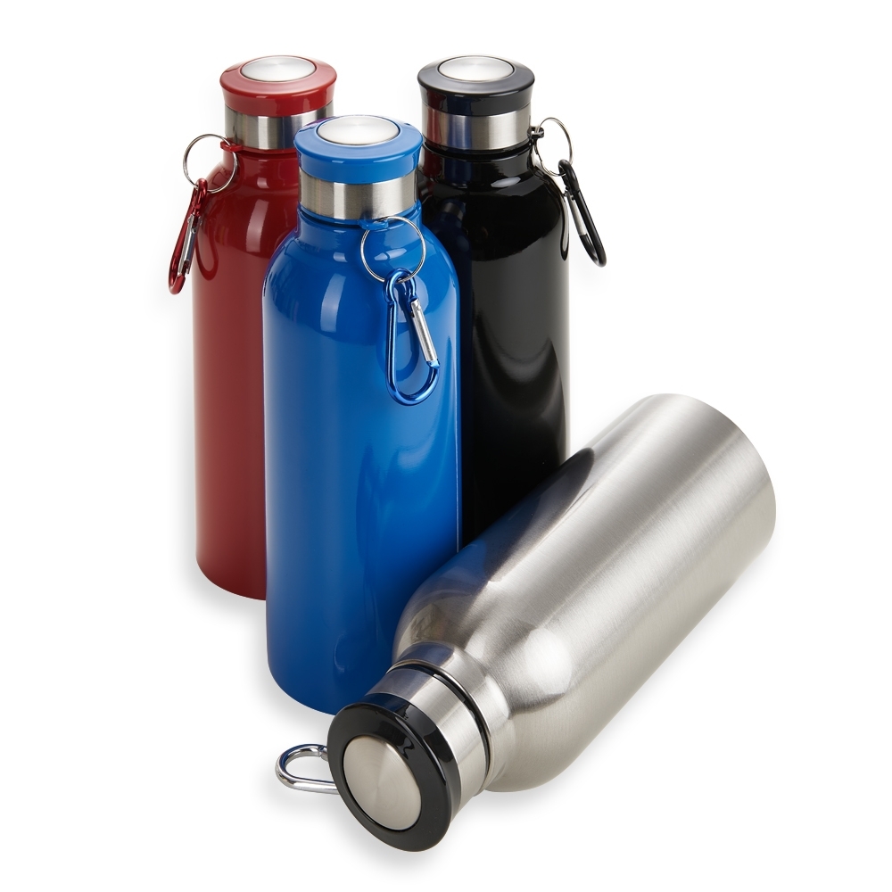 Garrafa Inox 700ml Personalizada Colorida com Mosquetão