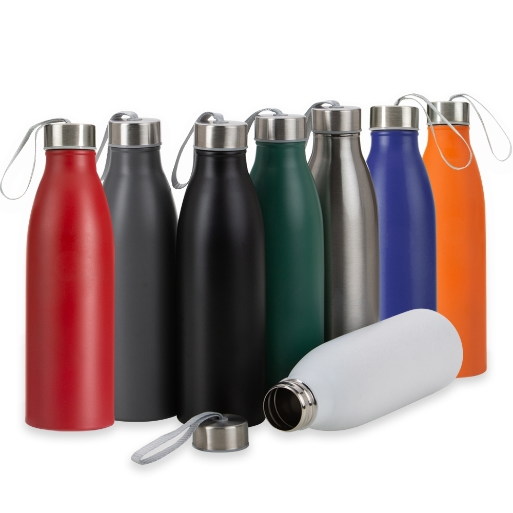 Garrafa Inox Personalizada 750ml com Alça em Nylon