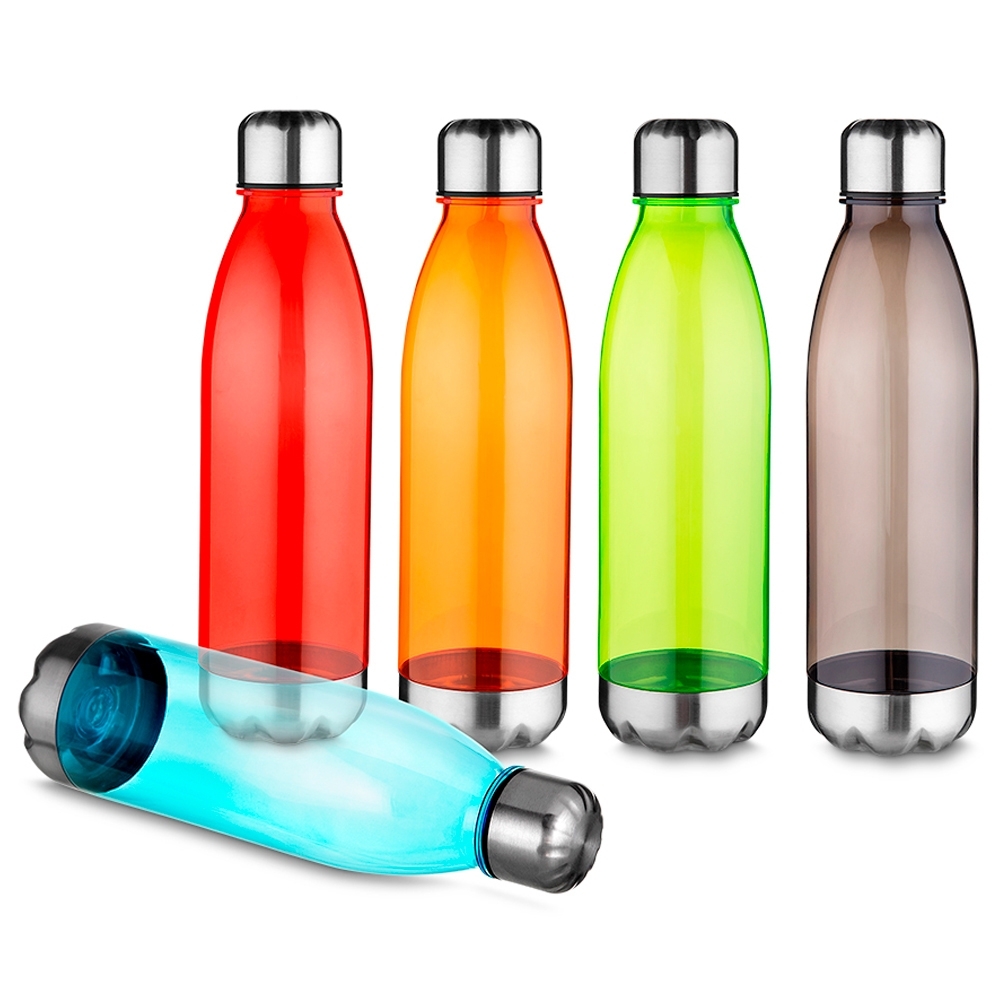 Garrafa Plástica Personalizada 700ml com Tampa e Base em Alumínio