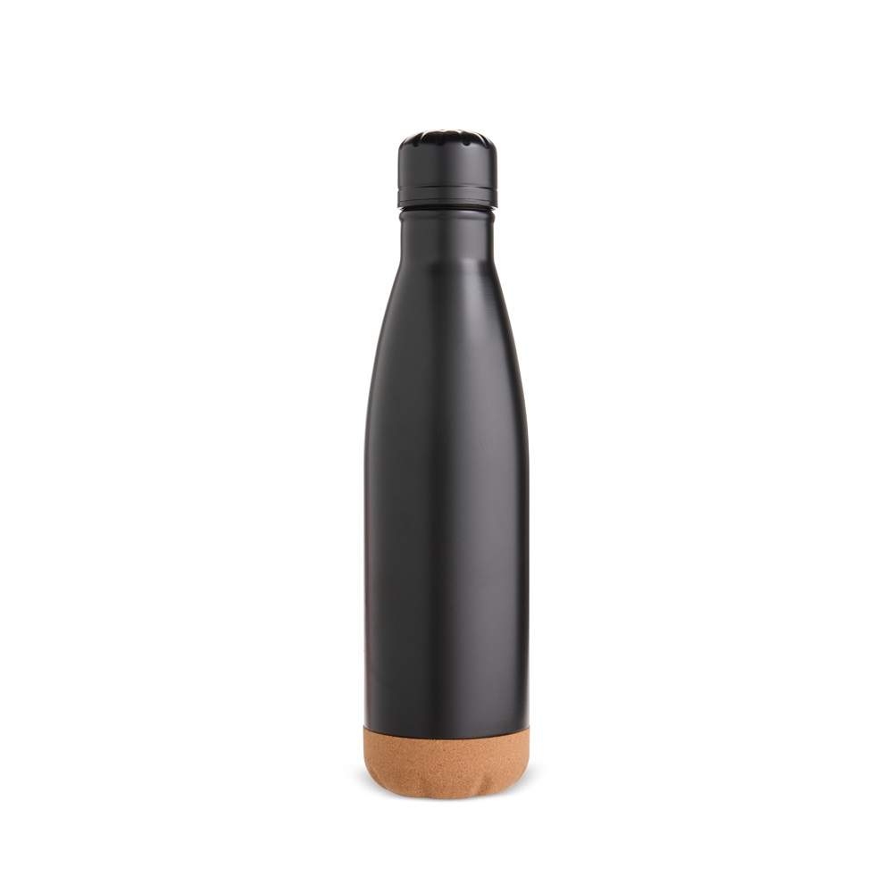Garrafa Térmica Inox Personalizada 500ml com Fundo em Cortiça