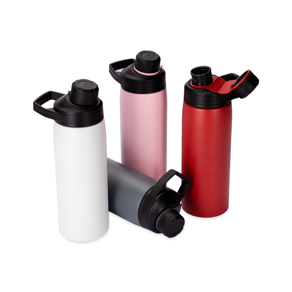 Garrafa Térmica Inox Personalizada 600ml com Alça Retangular