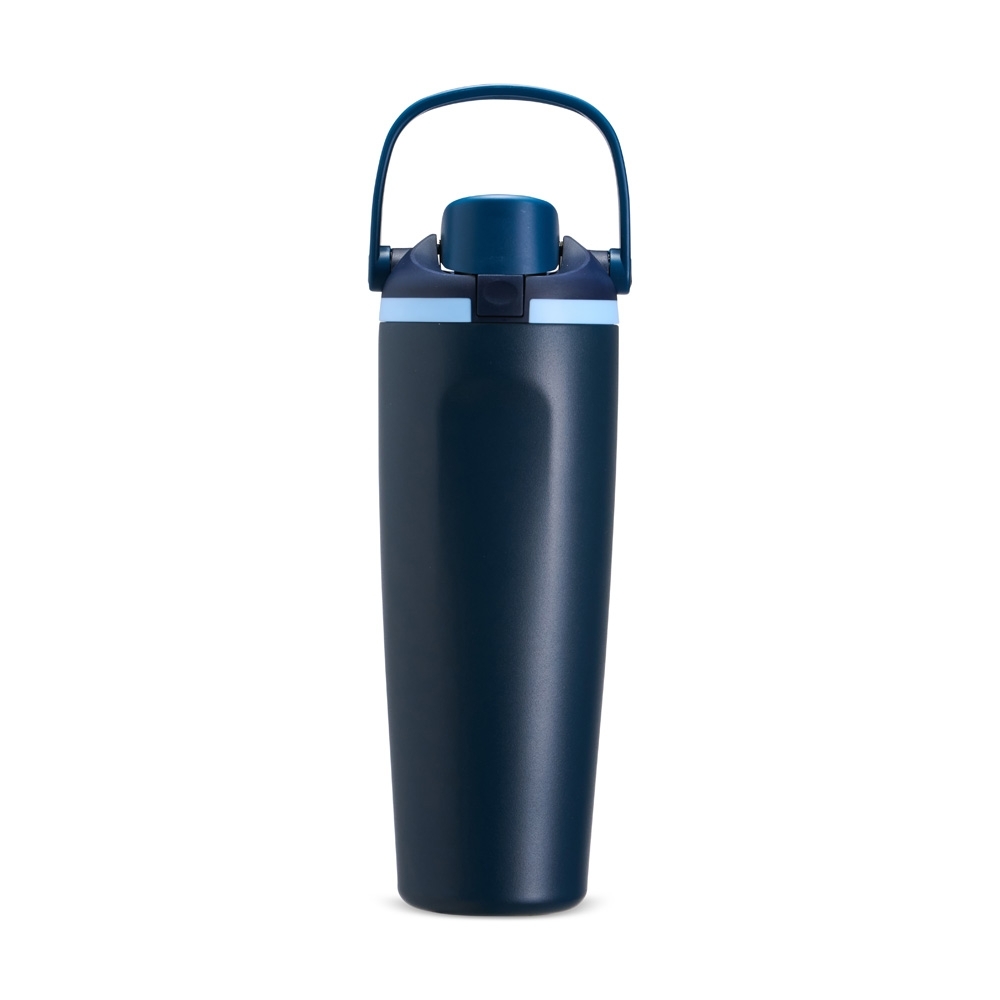 Garrafa Térmica Inox 850ml Personalizada com Botão e Canudo
