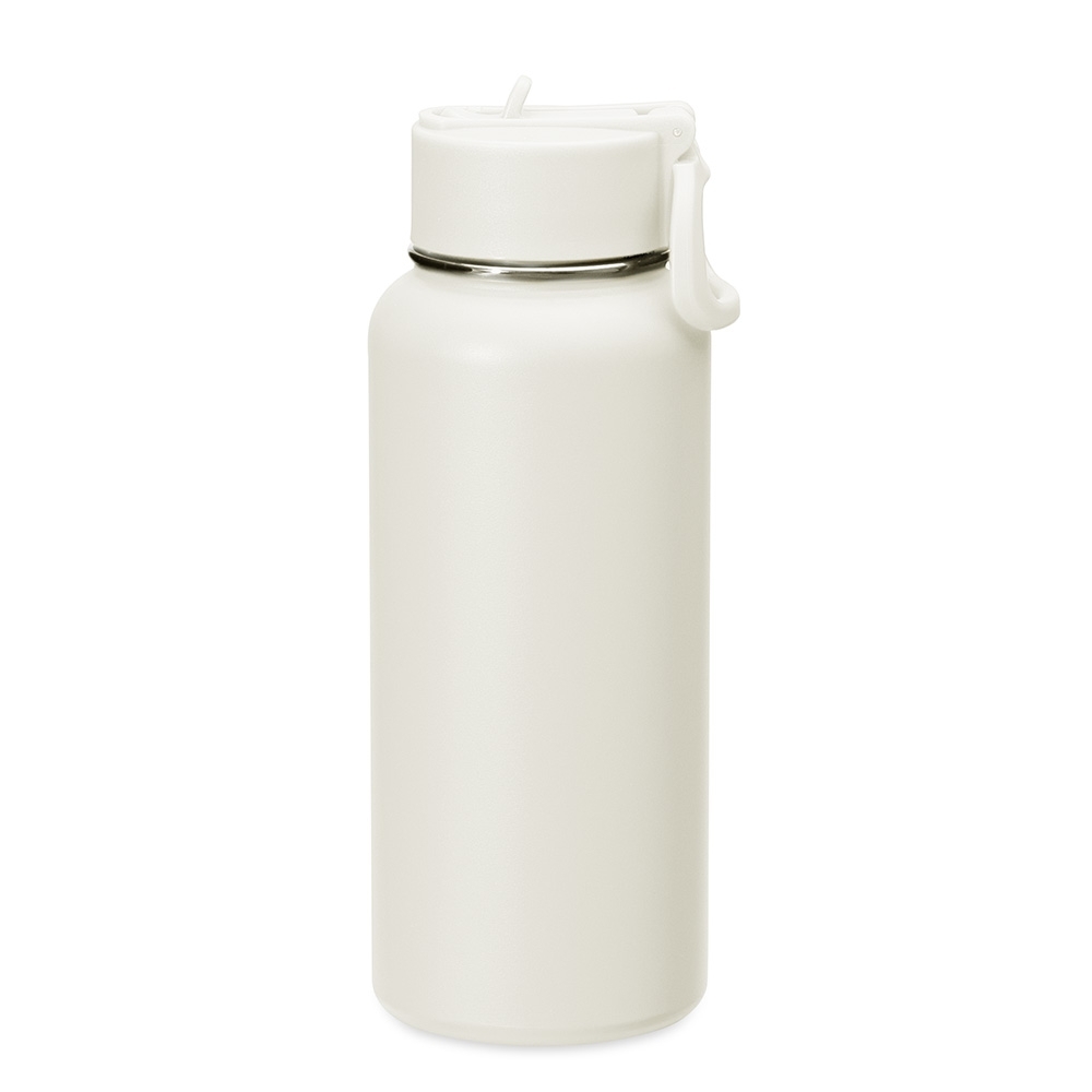 Garrafa Térmica Inox 900ml Personalizada com Canudo e Bico Flip