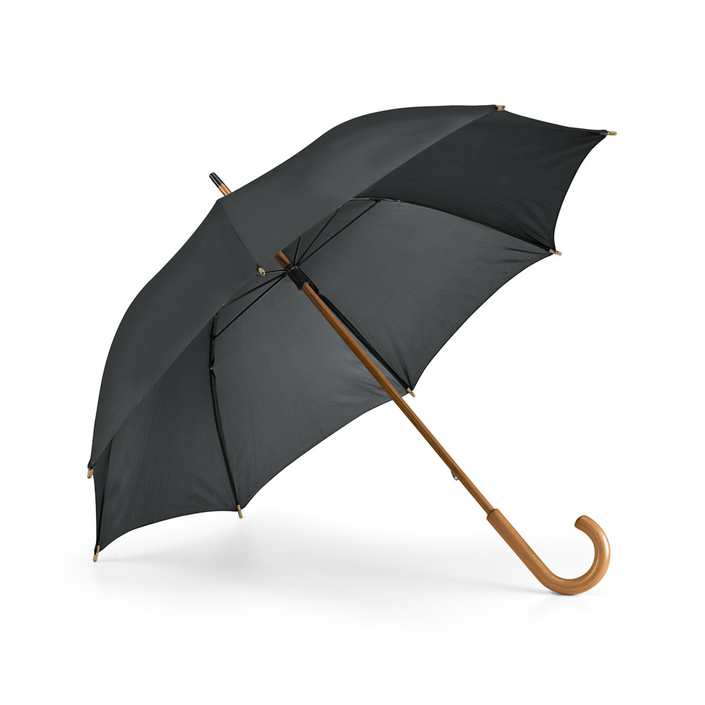 Guarda-Chuva Personalizado em Poliéster 190T com Cabo de Madeira