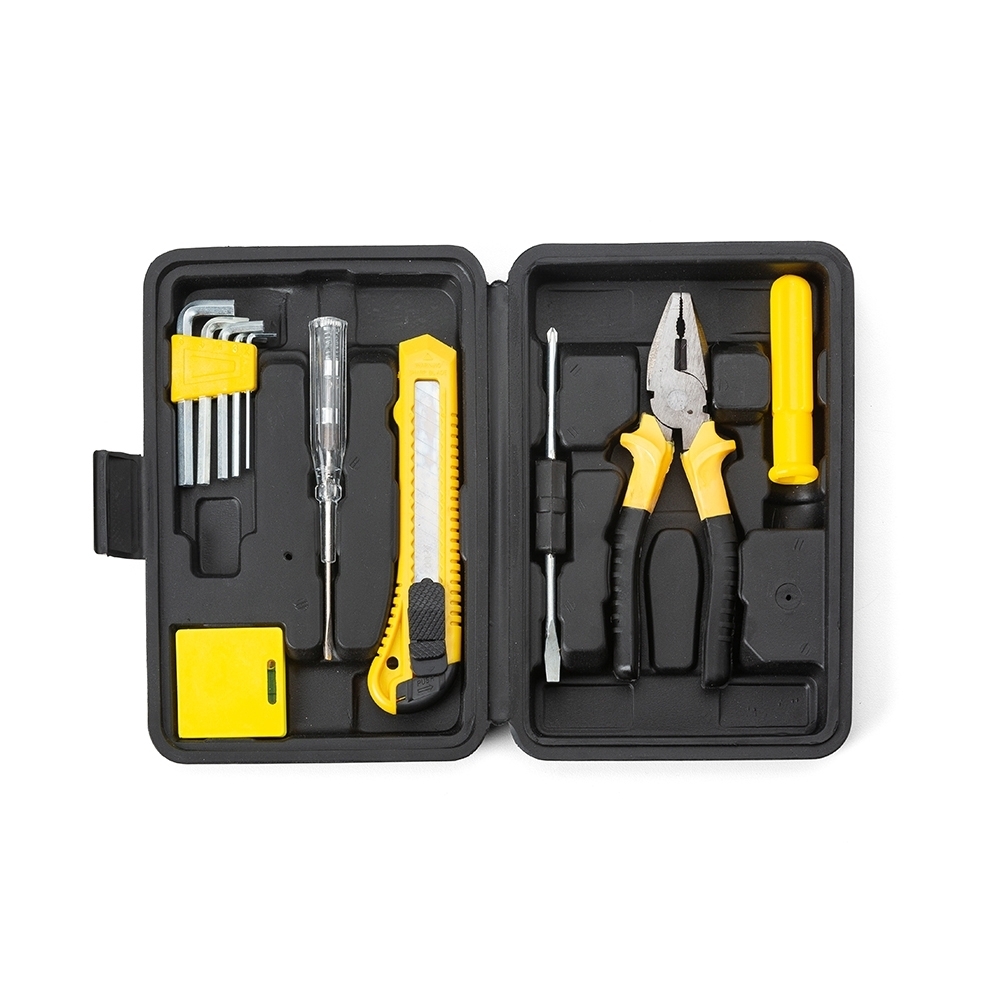 Kit Ferramentas Personalizado 11 Peças em Estojo Plástico com Trava Superior