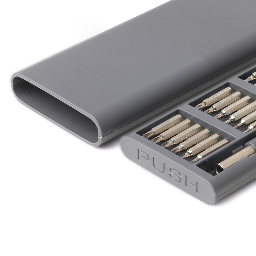 Kit Ferramentas Personalizado 25 Peças em Estojo de Plástico ABS com Abertura em Clique