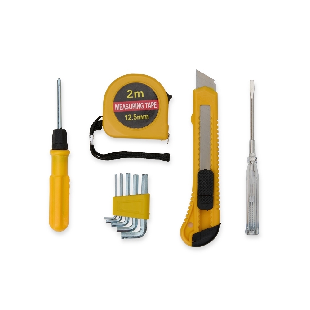 Kit Ferramentas Personalizado com Fita Métrica, Chaves Allen e Chave Dupla