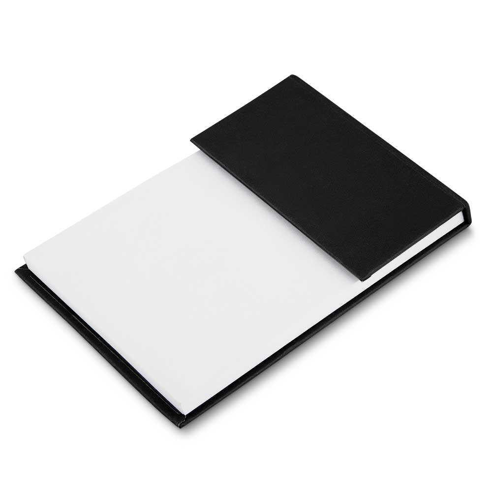 Mini Caderno Capa Dura com Sticky Notes Coloridos 80 Folhas Personalizado
