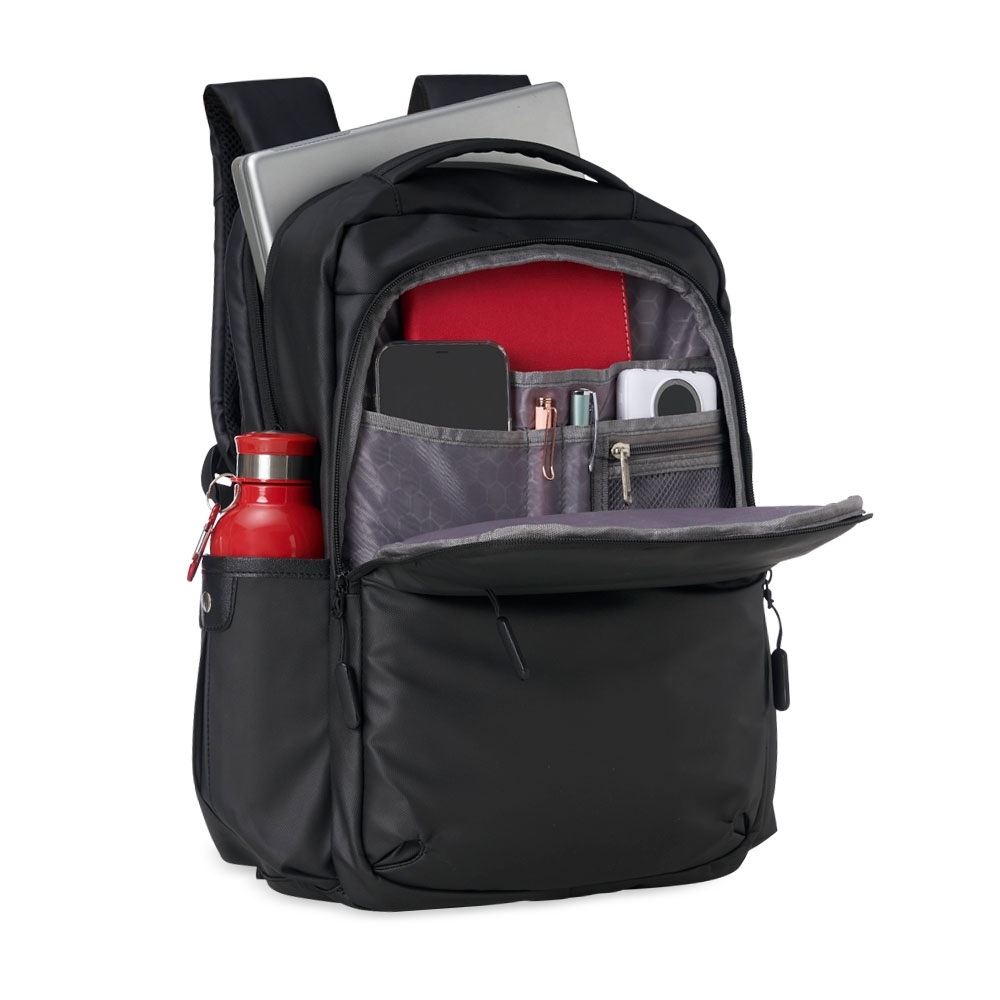 Mochila Couro Sintético USB 20L  Personalizada
