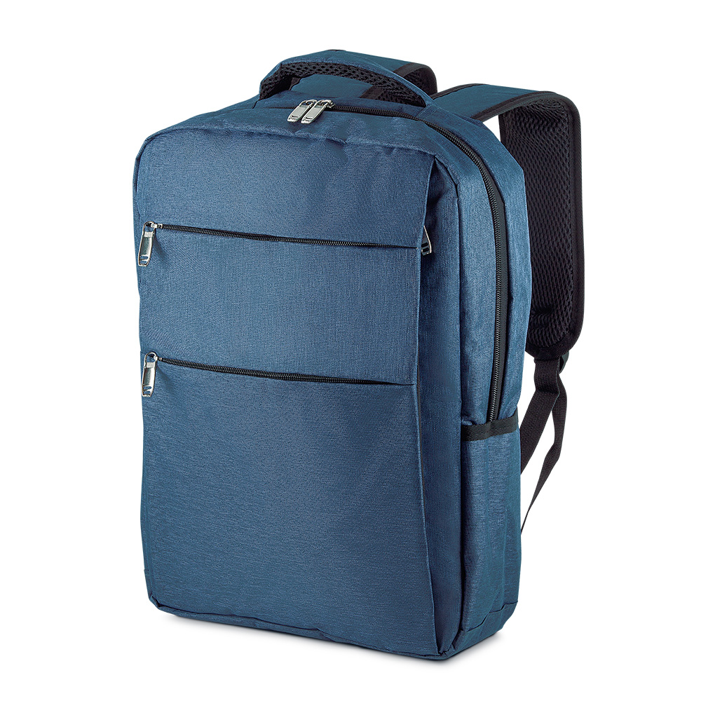 Mochila para Notebook 15,6” em Poliéster 600D com 3 Bolsos Frontais