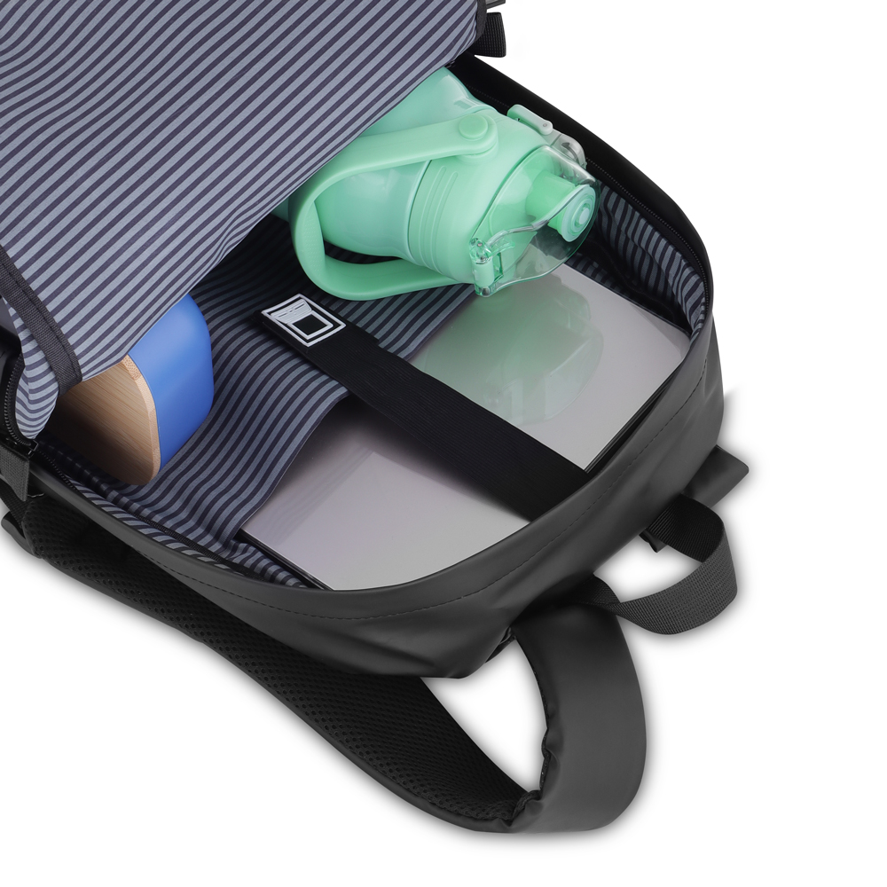 Mochila para Notebook 15,6” em PU Premium com Engate para Mala