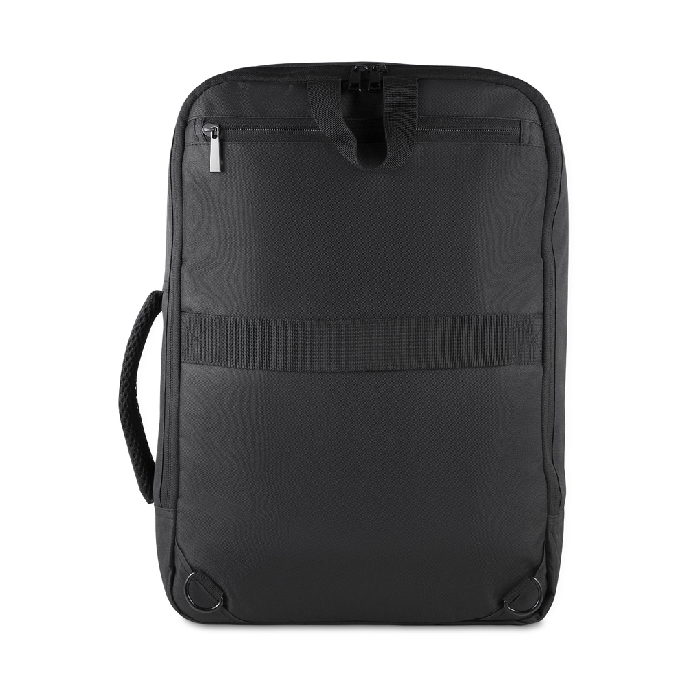 Mochila Pasta em Poliéster 300D com Detalhe em PU para Notebook 15,6”