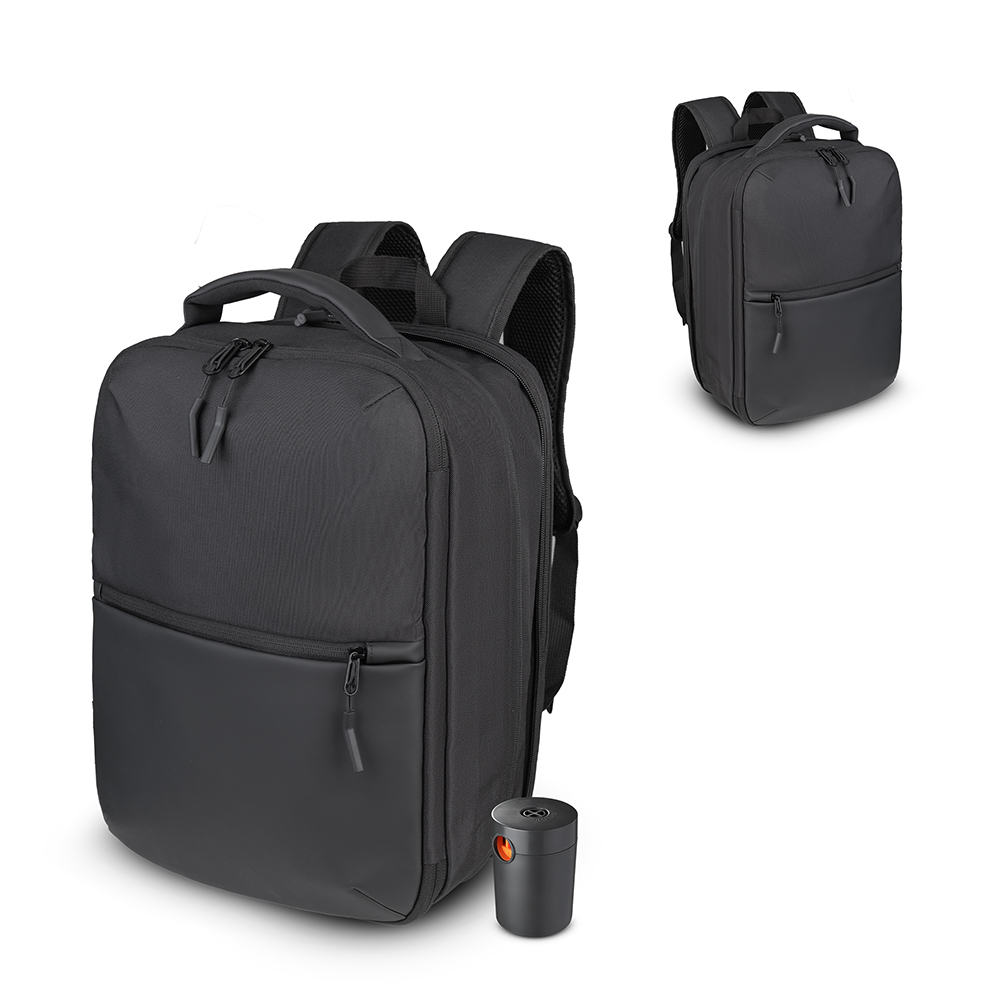 Mochila Premium em Poliéster 600D para Notebook 15,6” com Compartimento a Vácuo e Expansor