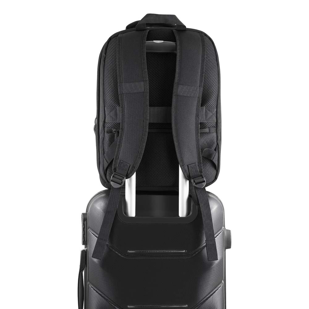Mochila Premium em Poliéster 600D para Notebook 15,6” com Compartimento a Vácuo e Expansor